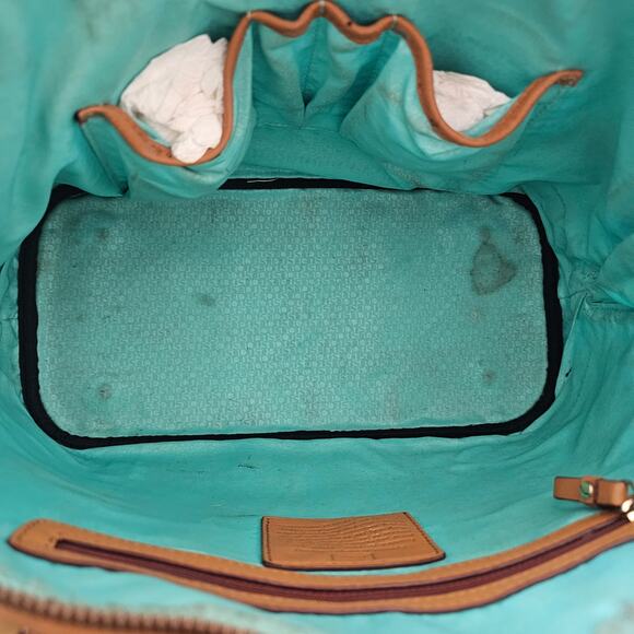 Tous Kaus Vintage Beard Print Satchel Large Handbag - Picture 5 of 10